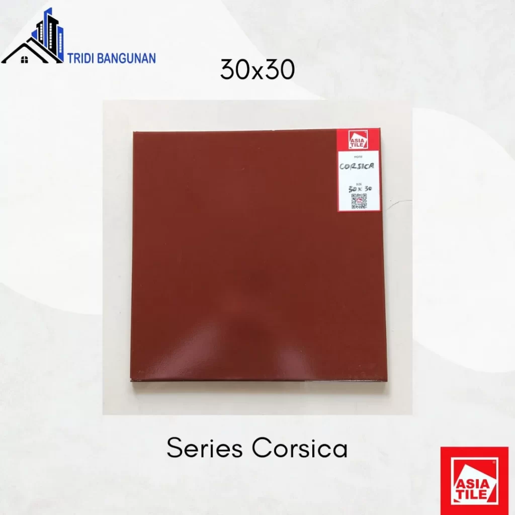 Asia Tile 30x30 Corsica Merah Maroon