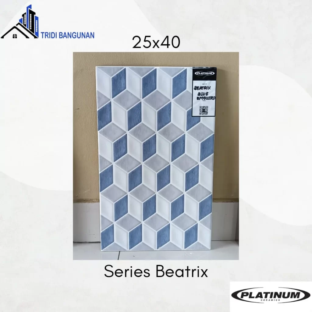 Asia Tile 25x40 Beatrix Blue